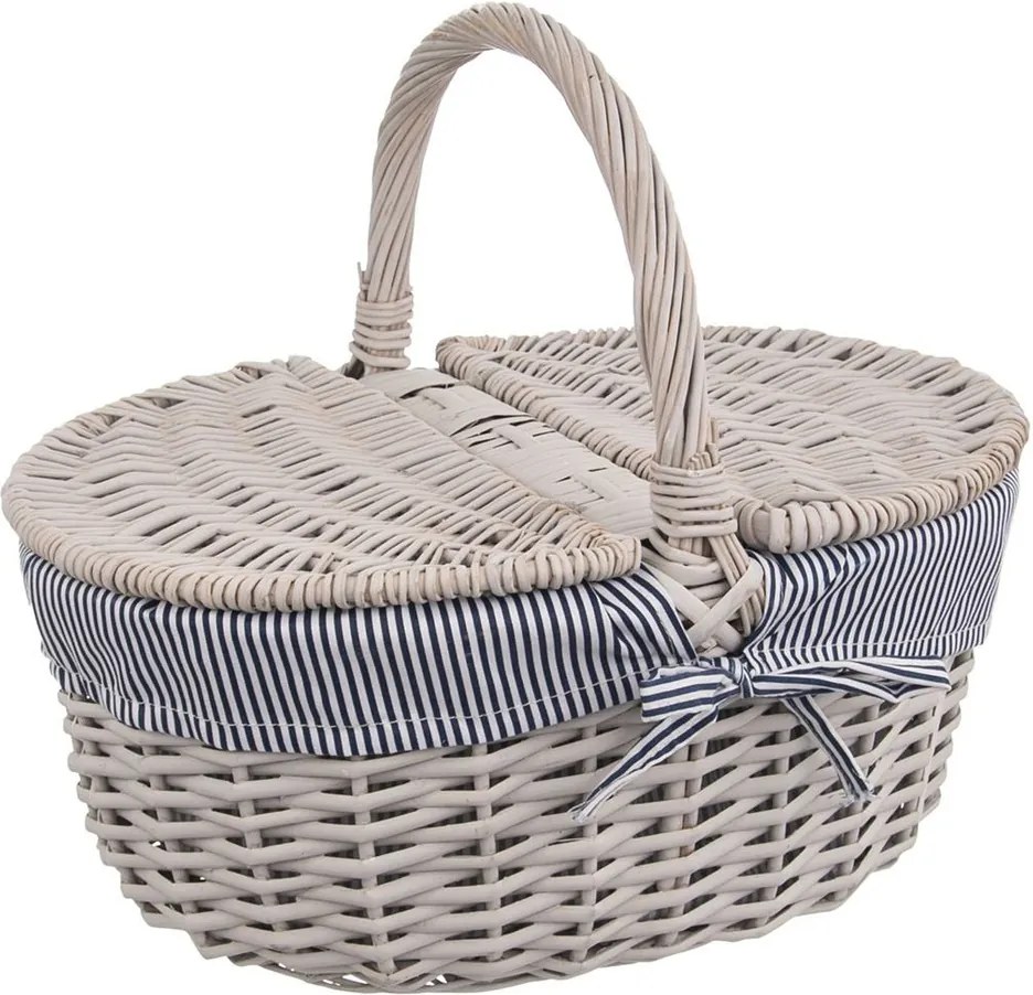Coș împletit de picnic Orion Classic, 41 x 31x 18 cm