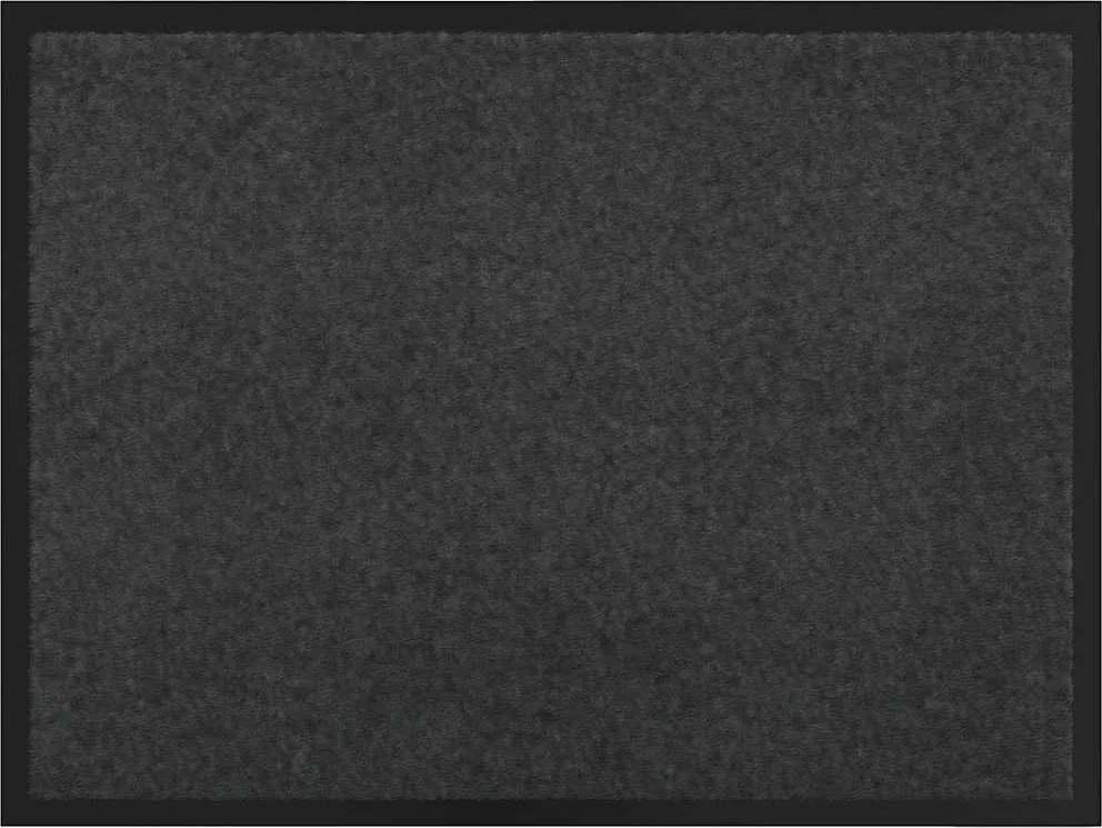 vidaXL Covoraș de intrare Antracit 60 x 40 x 1.2 cm Țesătură Teddy