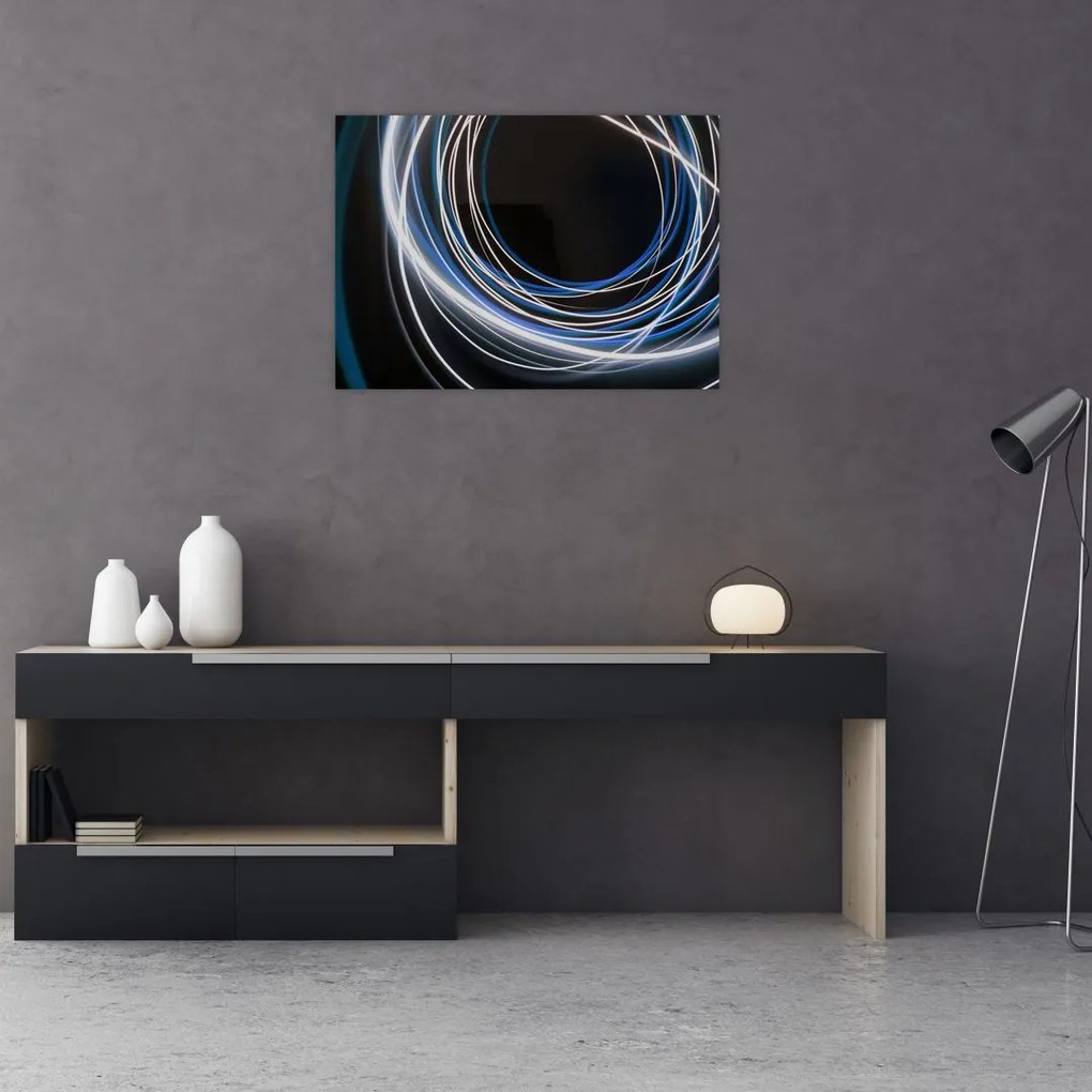 Tabloul cu linii albastre (70x50 cm)
