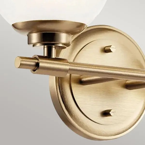 Aplică LED pentru baie Kichler KL-BENNO2-CPZ BENNO 2xG9/3W/230V IP44 alamă