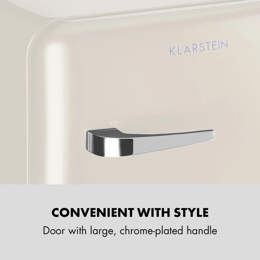 Klarstein Audrey Mini, frigider retro, 48 l, 2 nivele, energie. clasa F