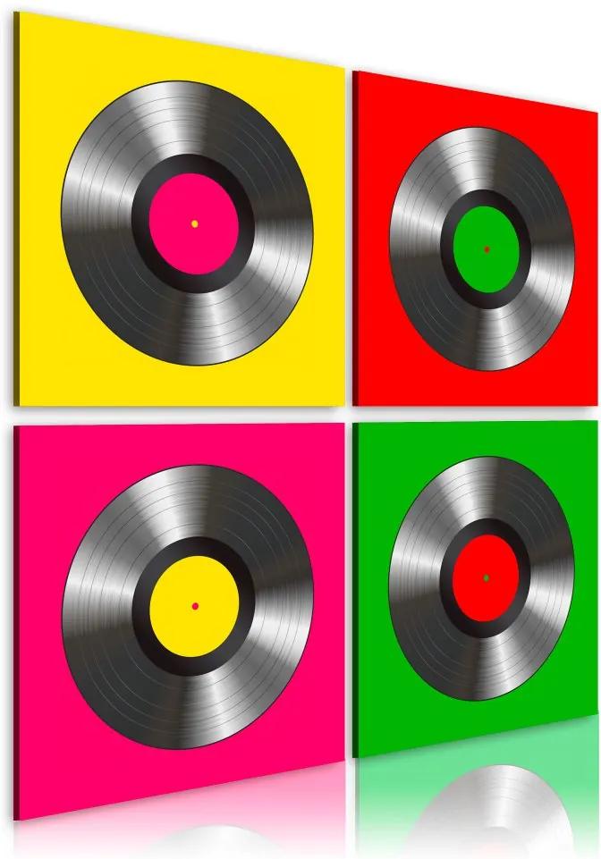 Tablou Bimago - Vinyls: Pop art 40x40 cm