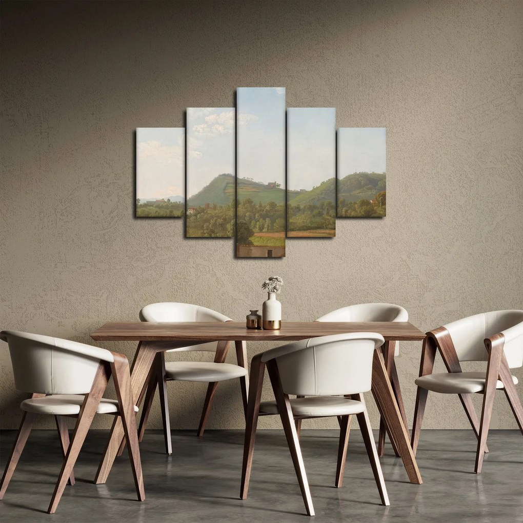 Tablou - Simon Denis,  View Near Naples, reproducere (150x105 cm)