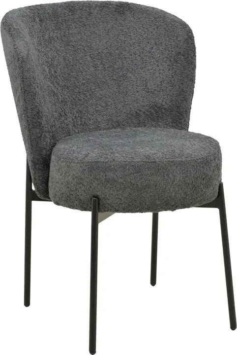 Scaun Bucatarie/Dining Hirmas Textil Gri Antracit