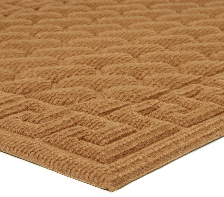 Covoraș pentru curățare textil Bricks Deco 45 x 75 x 1 cm, maro