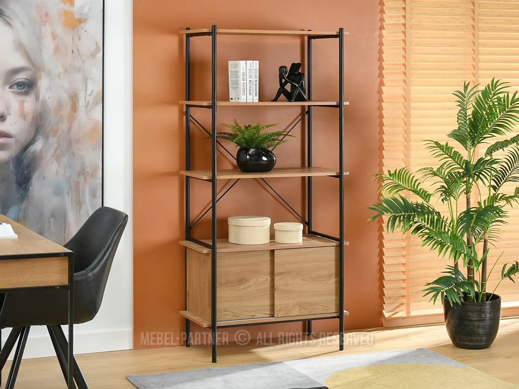 Raft Almasa A3 (stejar + negru). Promo -14%. 1111326