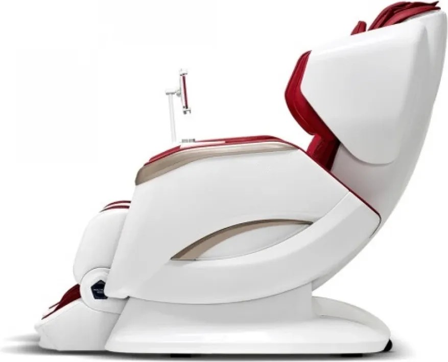 ROVO Luxury 4D - Fotoliu de Masaj Premium 4D, Design Space Walking, Brațe de Masaj Extensibile, Senzori Detectare Obstacole, Încălzire Spate și Gambe, Bluetooth, Roșu