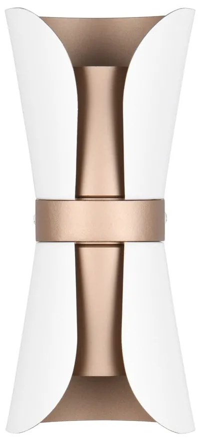 Aplică de perete albă/în culoarea bronz Coat – Trio