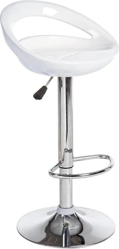 Set de 2 scaune de bar design modern alb ASTER 0731328 BZ