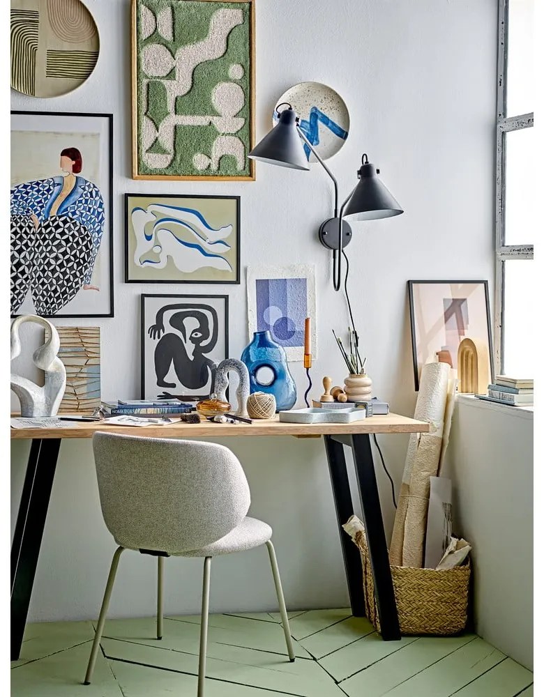 Scaune de dining gri-deschis 2 buc. Ponte – Bloomingville