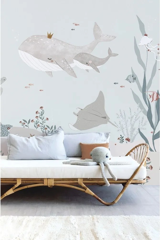 Tapet pentru copii 400 cm x 248 cm Dreamy Seabed – Lilipinso