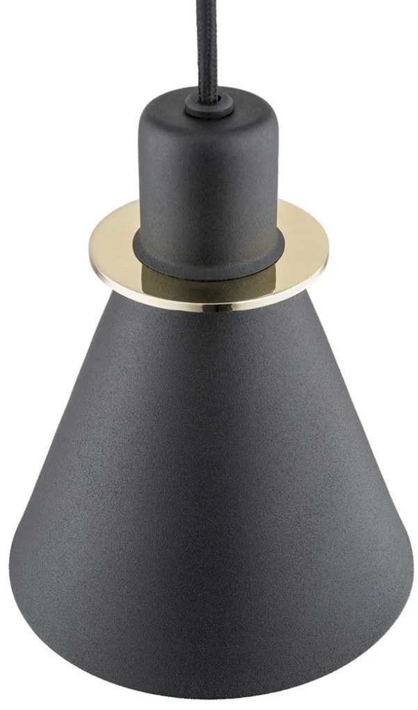 Pendul modern design retro Beverly negru/auriu