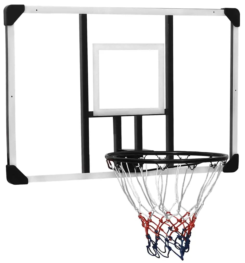 vidaXL Panou de baschet, transparent, 106x69x3 cm, policarbonat