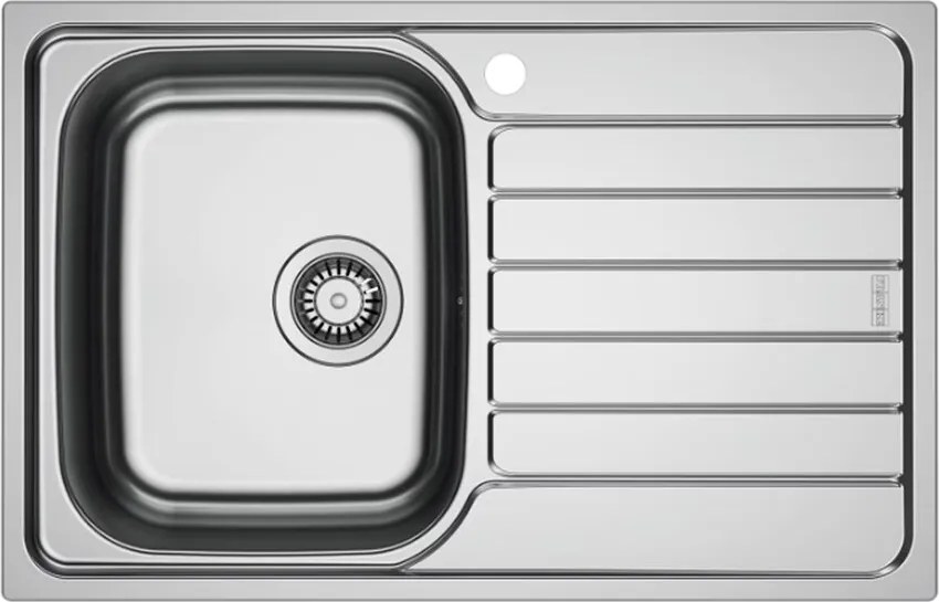 Chiuveta bucatarie inox Franke Spark 78x50 cm cu 1 cuva cu picurator dreapta finisaj lucios