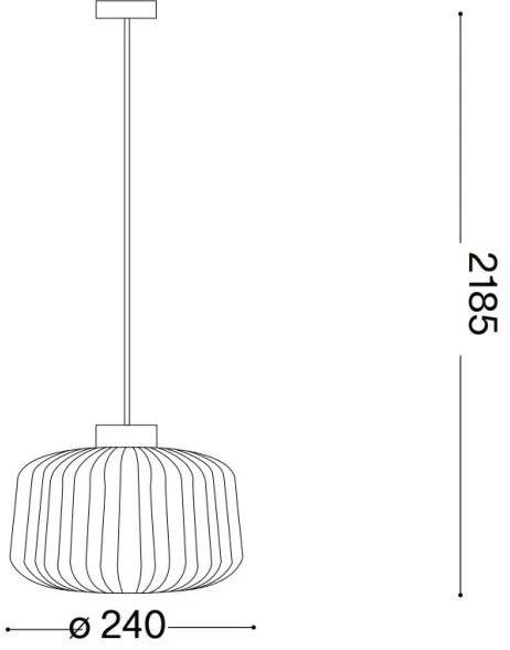 Lustră pe cablu Ideal Lux MINT 1xE27/60W/230V d. 24 cm verde