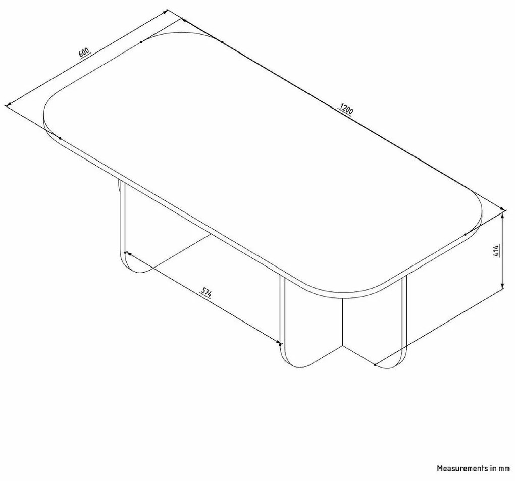 Măsuță de cafea Becaj Walnut, nuc