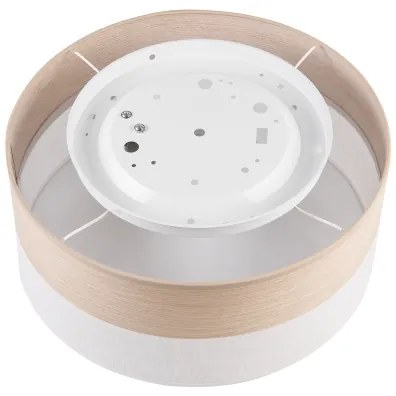 Plafonieră SIRJA WOOD 1xE27/15W/230V d. 35 cm alb/stejar