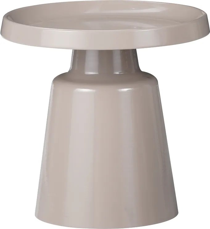 Masuta Cafea Laterala Gonda Metal Finisaj Cappucinno Diametru 50 Cm