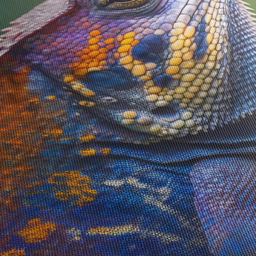 Tablou - Iguana colorată (70x50 cm)