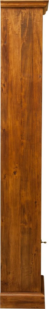 Biblioteca mica, L40 30 H196 cm, nuc antichizat, lemn masiv