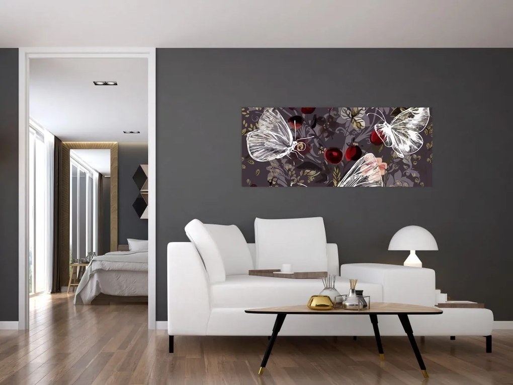 Tablou - Fluture (120x50 cm)