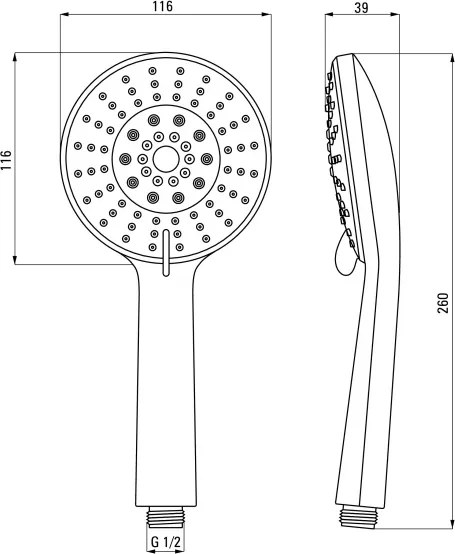 Joko Pară de duș, 5-funcții Finisaj: Crom NBJ_051S