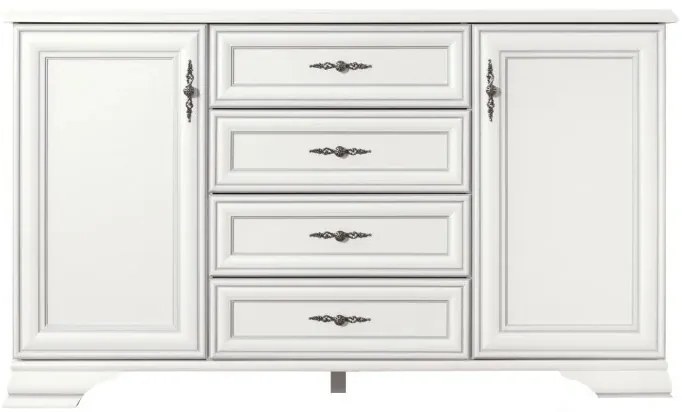 Set dormitor IDENTO 4, format din pat 160x200, dulap, 2 noptiere si comoda