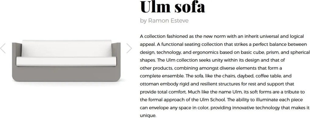 Canapea lounge de exterior / interior design modern premium ULM