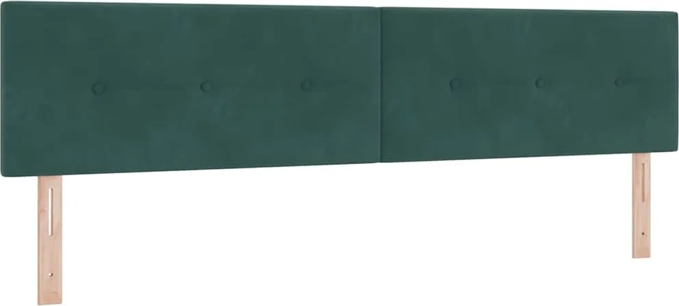 vidaXL Tăblie cap Verde închis 200 cm Catifea