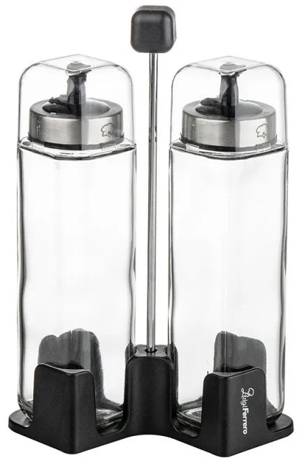 Luigi Ferrero Rome FR-7903R, 270 ml, 3 bucăți, Sticlă, Oțel inoxidabil, Transparent/inox