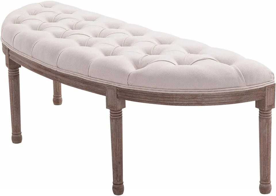 BAM218 - Bancuta 140 cm, Canapea, fotoliu, sofa, bancheta, banca living, dormitor, hol - Crem