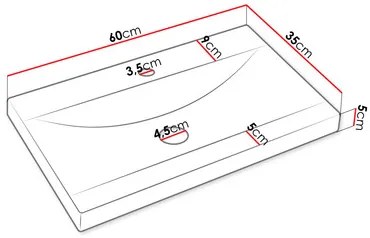 Mobilier baie Garmana XL (matera + breslau castan) (cu baterie Economico BYU 020M și sifon). 1103928