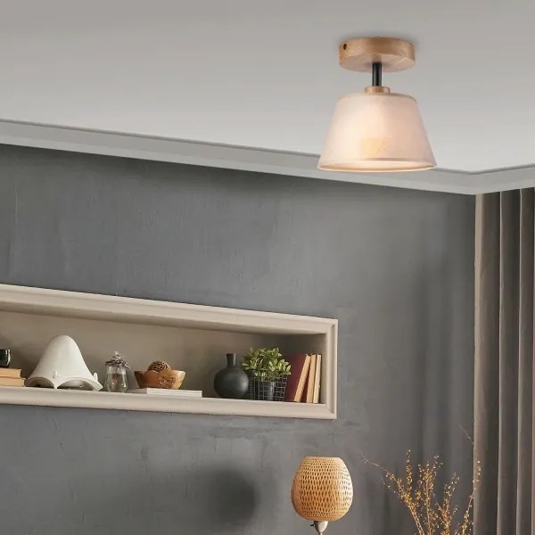 Lustr ANTONIO 1xE14/60W/230V, montaj plafon, bej