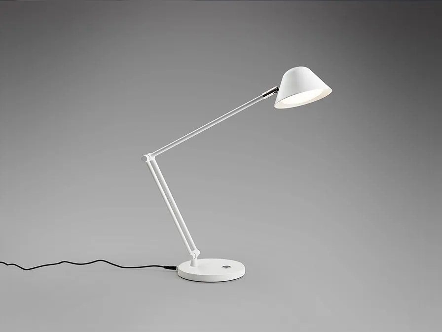 Veioza/Lampa de birou LED cu brat articulat Taros alba
