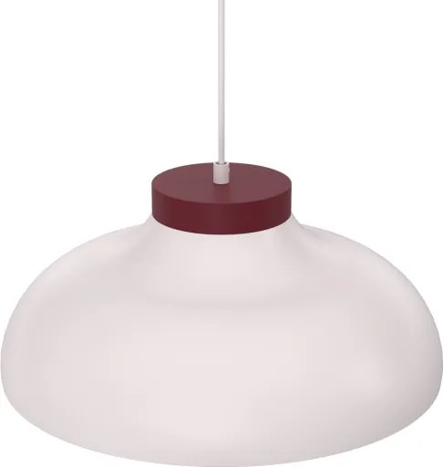 Lustră pe cablu BASCA 1xE27/15W/230V crem/vișiniu