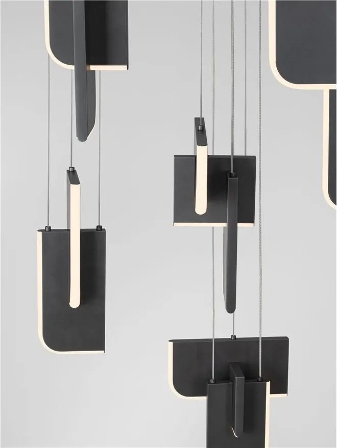 Lustra LED suspendata liniara design decorativ 3000K TOTEM 56W