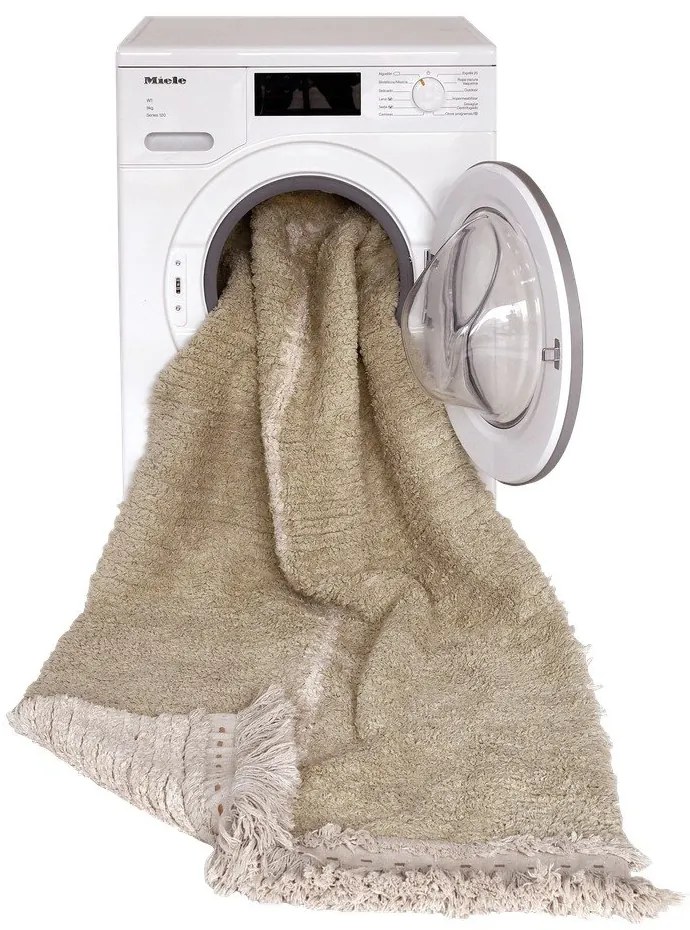 Covor tip traversă bej din bumbac 80x230 cm Duetto Sage – Lorena Canals