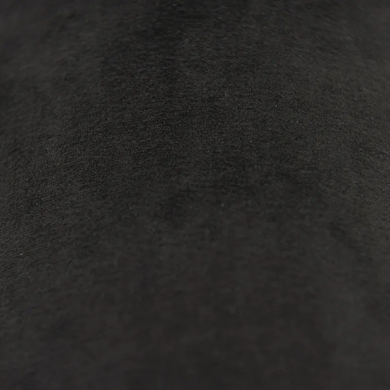 Abajur din catifea neagră 18/18/14 cu interior auriu