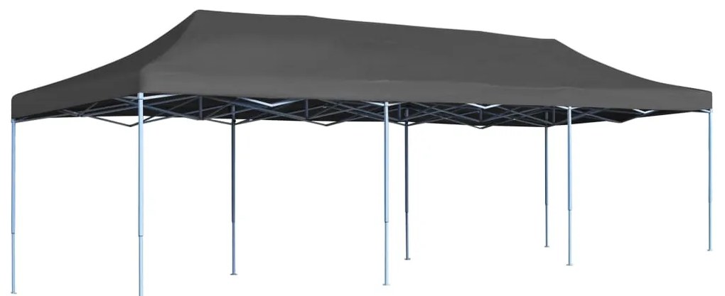 vidaXL Cort de petrecere pliabil, antracit, 3 x 9 m
