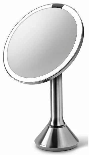 Oglindă Simplehuman cu luminozitate LED Dual reglabilă, oțel inoxidabil mat