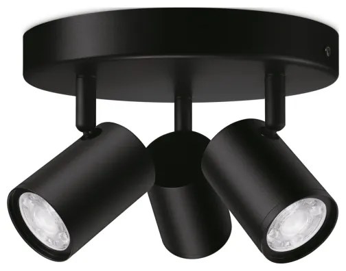 Spot LED RGBW dimabil IMAGEO 3xGU10/4,9W/230V negru Wi-Fi WiZ