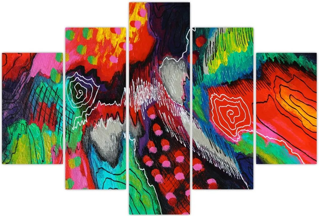 Tablou abstract - culori (150x105 cm)