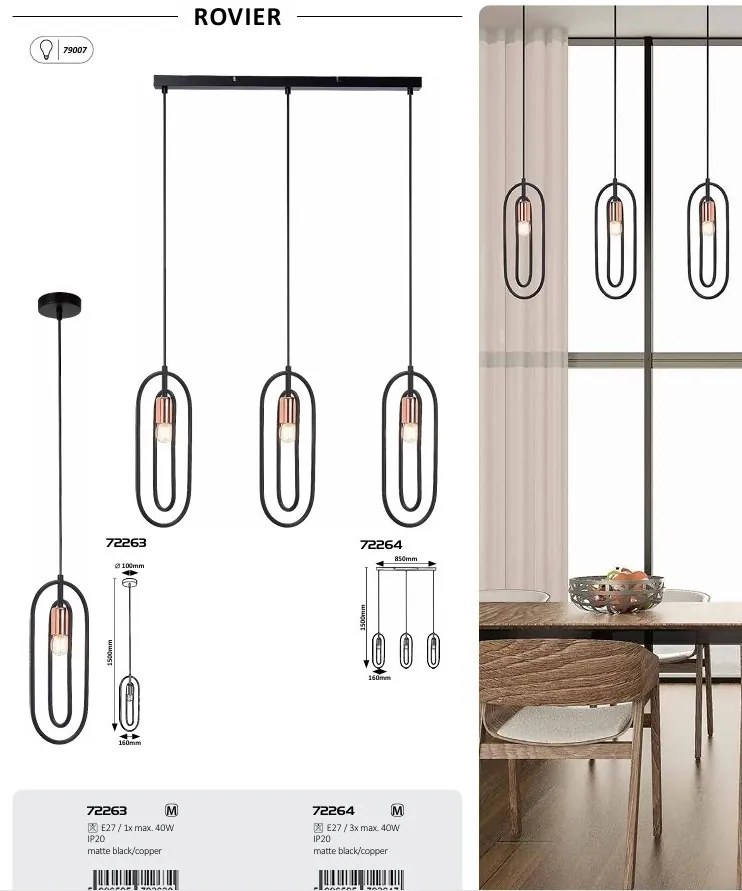 Pendul Lustra suspendata moderna Rovier
