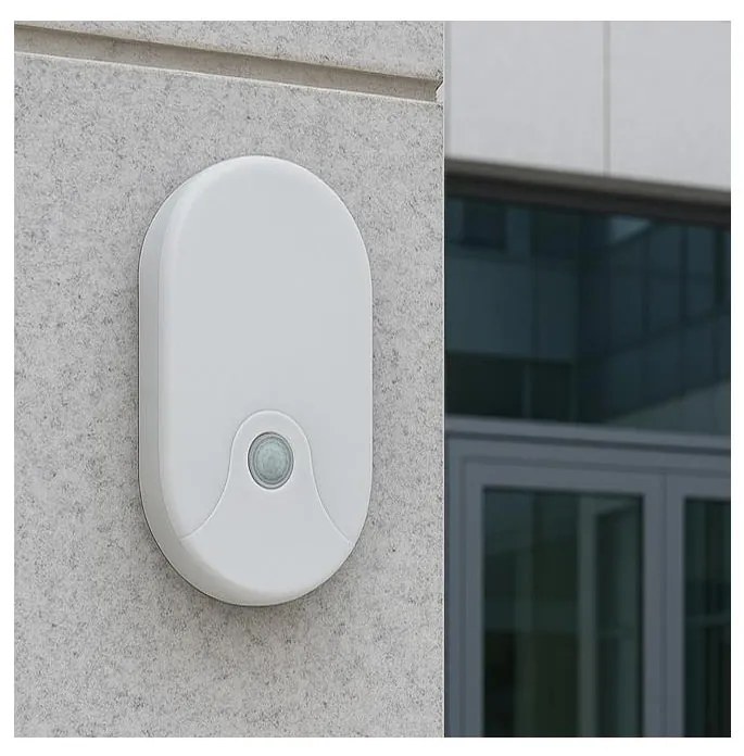 Aplica LED de exterior cu senzor de mișcare, 18W/230V, IP44, alb