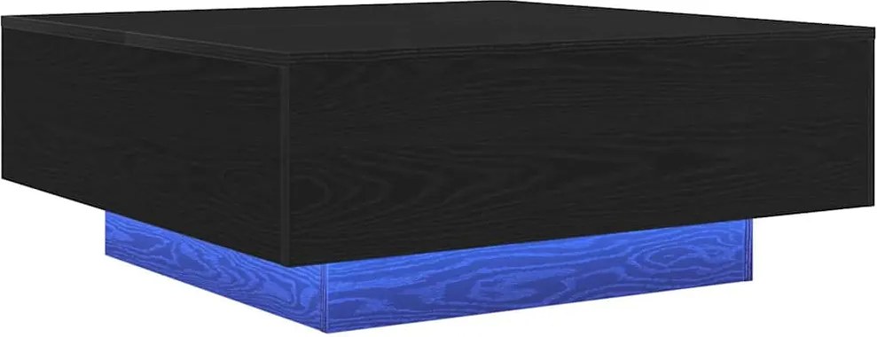 vidaXL Masă de cafea Stejar Negru 80 x 80 x 31 cm Lemn compozit