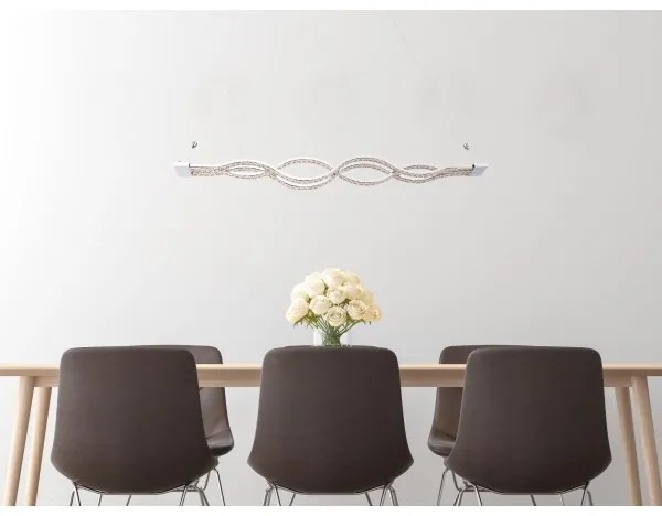 Globo 67109-30 - Lustră LED reglabilă pe cablu PILLA LED/30W/230V + telecomandă