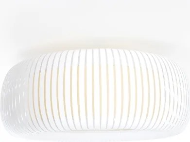 Plafonieră STRIPES 2xE27/40W/230V Ø 55 cm alb/crem