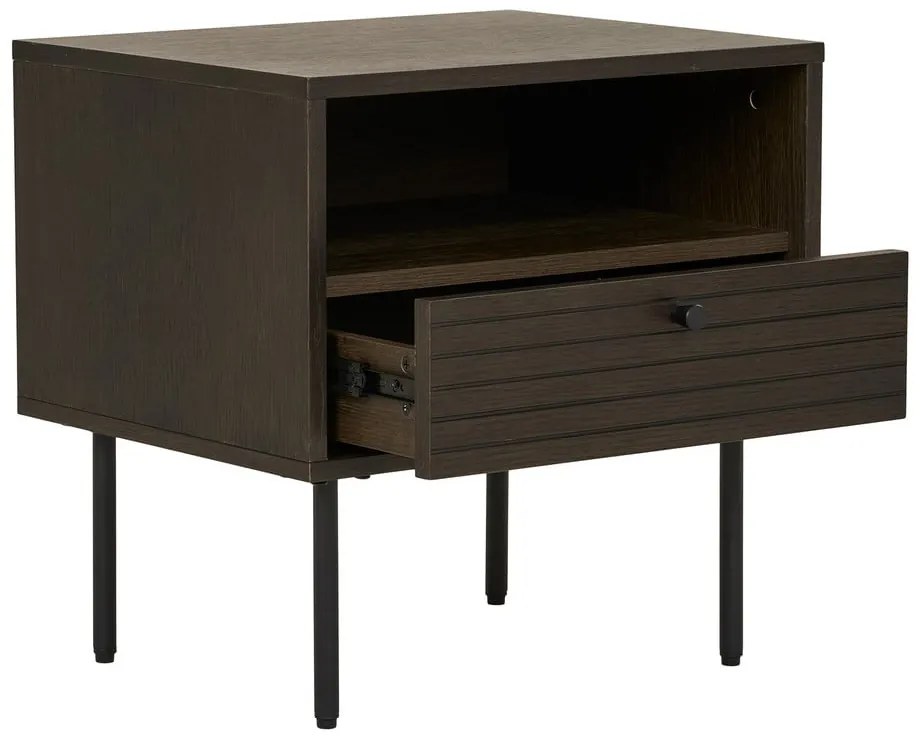 Măsuță auxiliară cu aspect de lemn de stejar Kyoto – House Nordic