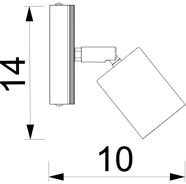 Spot de perete TULON 1xGU10/8W/230V alb