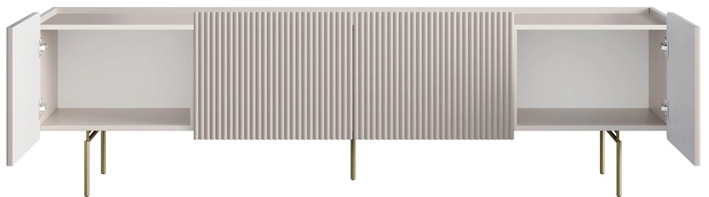 Dulap TV Malmi 200 cm - cașmir / picioare aurii